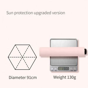 Parapluie portable ultra-léger manuel à 3 plis, coupe-vent, résistant aux UV, design moderne, mini parapluie avec tube en fer et verre, pour adultes, idéal pour les voyages - Product Image 3