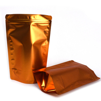 Pochette Doypack Mylar Brillante Dorée avec Fermeture Ziplock pour Emballage Personnalisé de Bonbons Gélifiés, Compléments Alimentaires et Snacks