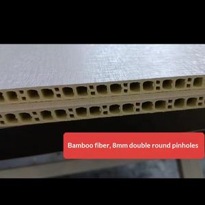 Panneau mural en fibre <span class=keywords><strong>de</strong></span> bois <span class=keywords><strong>de</strong></span> bambou <span class=keywords><strong>de</strong></span> 60 cm <span class=keywords><strong>de</strong></span> large, autoportant, décoratif, avec soufflet intégré, double trou <span class=keywords><strong>de</strong></span> fixation, épaissi, sans clou - Product Image 6