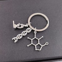 Modelo de Microscopio Molecular de ADN Creativo, Herramienta para Experimentos Biológicos, Llavero, Regalo para Profesores