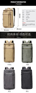 Custom Men Mochila Travel Rucksack Custom Casual <b>Back</b> <b>Pack</b> Sport Outdoor Bag Bags Laptop Vintage <b>Canvas</b> Backpack - Product Image 2