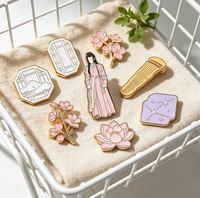 Broches en alliage de zinc émaillé haute brillance, badges métalliques personnalisés, épingles de mode pour événements et cadeaux souvenirs