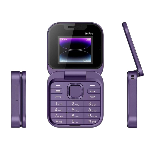 Mini Flip Phone I16 Pro Cross Border Dual Sim 2g Keypad Mobile Small Basic Cell