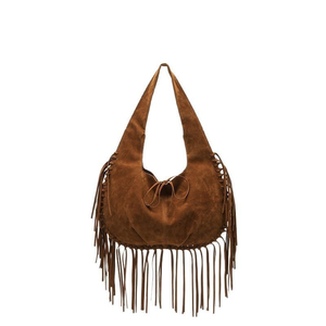 Longlv BB-1 Sacs à main marron turquoise avec pompon toutes saisons - Product Image 6