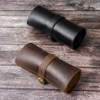 Rouleau de Montres en Cuir Étui de Voyage pour Montres de Luxe à 3 Logements, Facile à Transporter, Présentoir Support Remontoir pour Hommes CF1117
