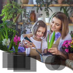 5PCS Pack Bonsai Pot Bottom <span class=keywords><strong>Grid</strong></span> <span class=keywords><strong>Mesh</strong></span> Plant Drainage Telas de drenagem Junta Drenagem <span class=keywords><strong>Mesh</strong></span> Hole Telas Manter o solo de Flowing Away - Product Image 5