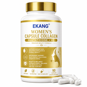 EKANG Private Label Women's Collagen Capsules with Glutathione and Vitamin C 90 Count Gluten-Free Beauty <b>Supplement</b> - Product Image 1