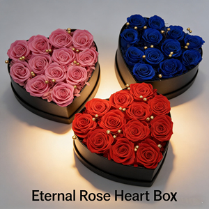 Rose Stabilizzate in Scatola a Forma di Cuore, Regalo <span class=keywords><strong>per</strong></span> <span class=keywords><strong>San</strong></span> <span class=keywords><strong>Valentino</strong></span>, Natale, Compleanno, Festa della Mamma, Lunga Durata 3-5 Anni - Product Image 5