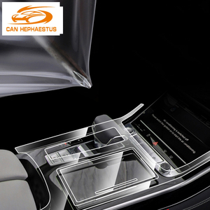 Untuk Audi Q7 Q8 2019 2020 Konsol Tengah Interior Mobil Transparan TPU Film Pelindung Anti Gores Perbaikan Aksesori Film Reparasi - Product Image 1