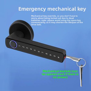 Sixwgh tuya Thông Minh Vân Tay Cho Bluetooth Ứng Dụng Key/Mật Khẩu Nhập Sinh Trắc Học An Ninh Khóa Cho Ngoài Trời Nhà Khách Sạn Cửa Gỗ - Product Image 5