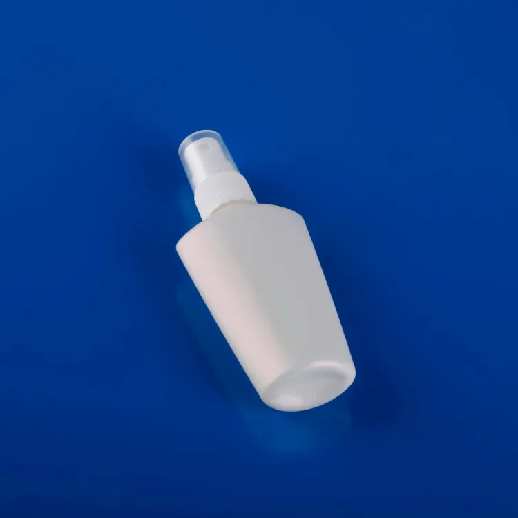 Bouteille de lotion en plastique de 75ml personnalisée par un fournisseur chinois pour une utilisation personnelle de soins pour la crème solaire et l'alcool en aérosol