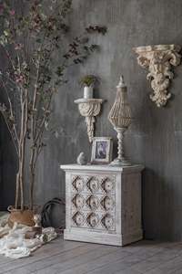 Table d'appoint de lit Roso de qualité supérieure avec une finition en bois élégante, un design moderne et un rangement spacieux pour une décoration de chambre élégante - Product Image 5