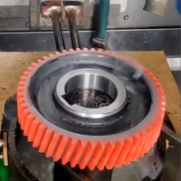 Machine de durcissement d'induction de dents d'engrenage de durcissement d'induction de 100KW, traitement de trempe des dents d'engrenage du roulement