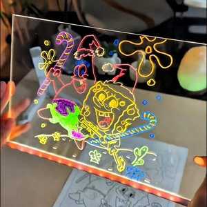 กระดาน<span class=keywords><strong>วาด</strong></span>ภาพอะคริลิคเรืองแสง ของเล่นทำมือ DIY สำหรับ<span class=keywords><strong>เด็ก</strong></span> ของขวัญวัน<span class=keywords><strong>เด็ก</strong></span>สากลและวันเกิดสำหรับ<span class=keywords><strong>เด็ก</strong></span> - Product Image 2