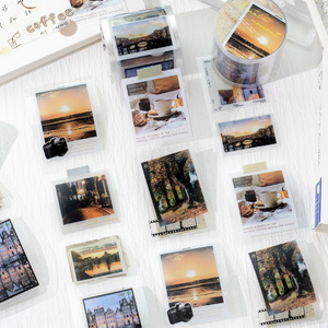 เทปม้วน1ม้วนชุดช่วงเวลานิรันดร์สมุดบันทึกภูมิทัศน์สติกเกอร์ตกแต่ง DIY - Product Image 4