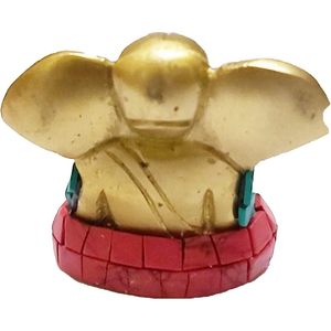 PARIJAT Handicrafts Brass Metal Lord Ganesha <b>Statue</b> Idol <b>Religious</b> Pooja Showpiece for Home Decor Ganesh Murti Sculpture - Product Image 5