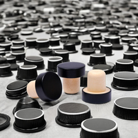 Tutup Stopper Modern tutup bentuk T gabus atas dapat digunakan kembali botol parfum kaca Spirit penutup kualitas Premium
