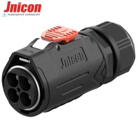 Jnicon MJ32 connecteur XLR étanche IP67 prise femelle et connecteurs mâles 4Pin haute tension 80A/600V pour désherbeur