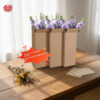 Carton rectangulaire en carton kraft extra-résistant à cinq couches, épaissi, pour l'emballage de grandes plantes vertes, réutilisable, avec bande express