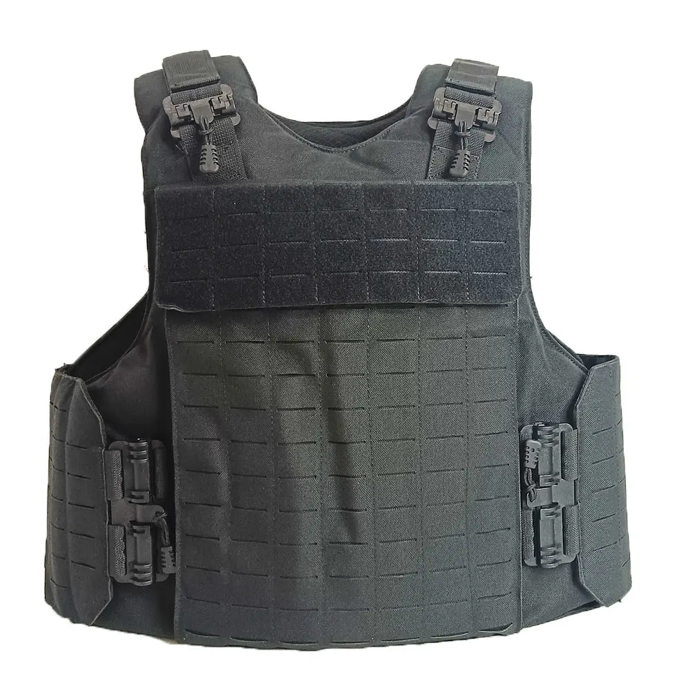 Gujia 1000d Zwart Quick Release Combat Gear Gewogen Carrosserie Veiligheidsplaat Carrier Tactisch Vest