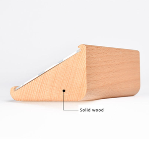 Support de Présentation Jinda Moderne Écologique <span class=keywords><strong>Détachable</strong></span> pour Étiquettes de Prix, en Panneau de Hêtre avec Base Triangulaire en Bois et Finition Vernie - Product Image 6