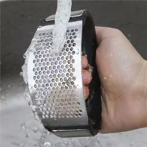 Hot Garlic Press Peeler Manual Stainless Steel Garlic Press With <b>Plastic</b> Handle Garlic <b>Grinder</b> - Product Image 2