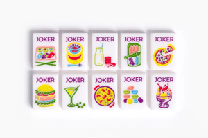 Milk White Single Layer Acrylic American Mahjong Set for Family Game Night - Product Image 5
