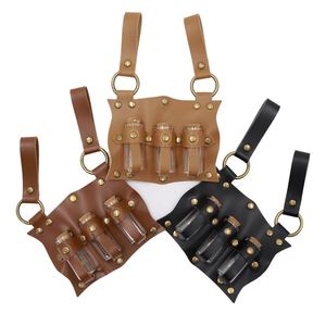 <b>Cork</b> Potion <b>Bottle</b> Holder PU Leather Magic Potion <b>Bottles</b> Bag Festival Cosplay Costume Decor - Product Image 1