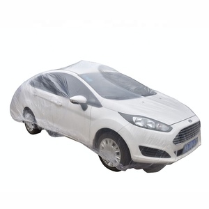 L'usine fournit directement des vêtements de voiture transparents jetables Film plastique résistant au soleil et à la pluie Housse de voiture pour <span class=keywords><strong>automobile</strong></span> - Product Image 4