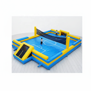 Castillo Inflable Comercial con <span class=keywords><strong>Canchas</strong></span> <span class=keywords><strong>de</strong></span> Tenis/Fútbol, PVC Resistente, <span class=keywords><strong>Alquiler</strong></span> <span class=keywords><strong>de</strong></span> Piscina para Niños, 16m*9m, Personalizable - Product Image 3