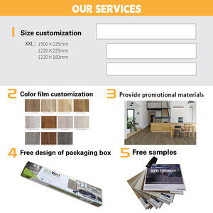 Plancher en vinyle flottant en PVC imperméable, parquet en clic, stratifié, sol en SPC - Product Image 4