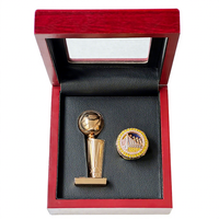 Ensemble de trophées de championnat de basket-ball NBA 2022 Warriors Curry, en alliage de zinc, vente directe d'usine