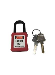 LOTO 25/38/76mm Candados pequeños con aislamiento colorido Cerradura de puerta fuerte agradable con 3 Llaves Aislamiento de puerta gruesa - Product Image 2