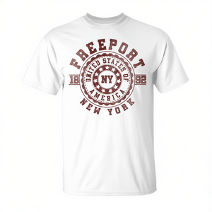 Freeport Ny New York Vintage City Camiseta unisex talla adulto - Product Image 2