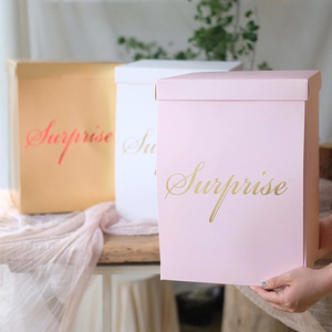 Custom Birthday Valentine's Day Girl Surprise Explosion Paper Gift Box