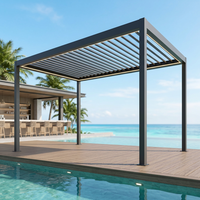 Pergola Métallique Robuste Personnalisée 10x10 avec Structure en Acier Revêtu pour Mariages, Événements, Terrasses de Piscine et Abri Commercial