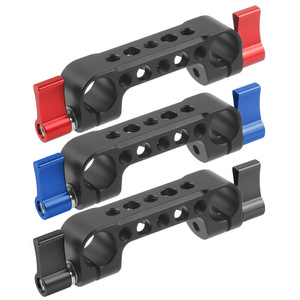 15Mm Dual Hole Rail <b>Clamp</b> Aluminum Alloy <b>Quick</b> Release Camera Mount Adapter For Cage System - Product Image 4