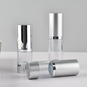 Electroplated Vacuum <b>Bottle</b> 15ml 30ml 50ml Aluminum Plastic Lotion Pump Cosmetic Spray <b>Bottle</b> Fine <b>Mist</b> Press <b>Bottle</b> - Product Image 1