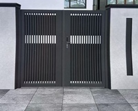 Fabrieksdeurontwerp Elektrische aluminiumlegering schuifpoort met aanpasbare afmetingen voor dierenomheining