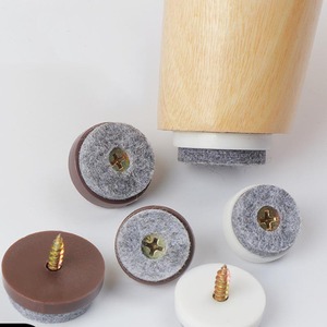 Đồ Nội Thất Trượt Vít Trên Đồ Nội Thất Chống Trượt Cảm Thấy Pad Màu Đen 24Mm 28Mm Trượt Sàn Bảo Vệ Cho Chân Gỗ Chân Bàn Ghế - Product Image 2