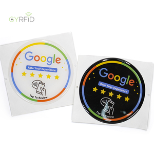 Venta caliente Epoxy Google Review Nfc Stickers Nfc Google Stickers Google Review Qr Code Sticker para reseñas de 5 estrellas - Product Image 1