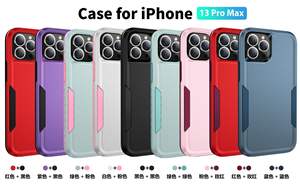 Étui blindé robuste pour iPhone 13/13 <span class=keywords><strong>Pro</strong></span>/13 <span class=keywords><strong>Pro</strong></span> MAX Protection contre les chutes de qualité militaire étui de protection antichoc pour téléphone PPC33 - Product Image 4