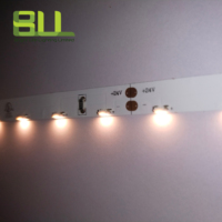 Tira de LED SMD3014 de 60 LED con Emisión Lateral, 2700K, 24V, Flexible, para Iluminación de Gabinetes y Decoración del Hogar