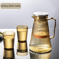 Carafe en acrylique PC transparente, grande capacité, design simple, pour jus et boissons, idéale pour restaurants