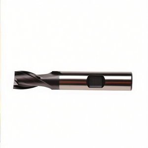 Ttake Standard Hss Co <b>Cutter</b> Ta1414 TiAln Coated 30 Degree Helix Short For Slots 2 Cutting <b>Edges</b> Weldon Shank - Product Image 2