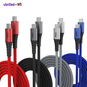 <span class=keywords><strong>Cable</strong></span> de Carga Rápida USB C PD de 240W y 100W Tipo-C, <span class=keywords><strong>Cable</strong></span> Trenzado de 5A con Transferencia de Datos de 480Mbps, Certificación CE FCC RoHS, Fabricante OEM, Venta al Por Mayor - Product Image 1