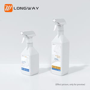 Pistola de garrafa do pulverizador do detergente líquido personalizado do PE 300ml 500ml com pulverizador plástico do disparador da mão - Product Image 6