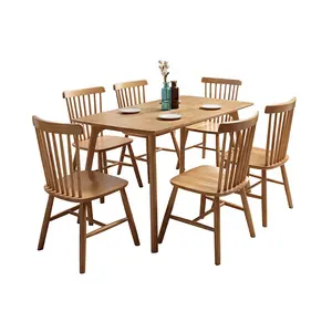 الكلاسيكية خشب عصري كرسي عالية الظهر بسيطة العتيقة تصميم مقهى مطعم كرسي الطعام Windsor