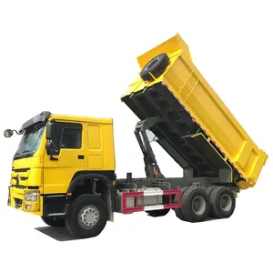 Verwendet alten 6X4 HOWO 371HP dumper lkw kipper 10 wheeler lkw Vordere hebe lkw kipper