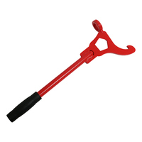 Clé de commande rouge pour hydrant d'incendie au sol, clé universelle en acier